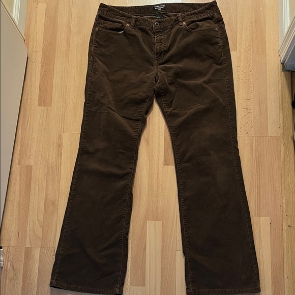 Ralph Lauren Brown Corduroy Low Rise Women's Pants. Size 12 - Picture 1 of 4